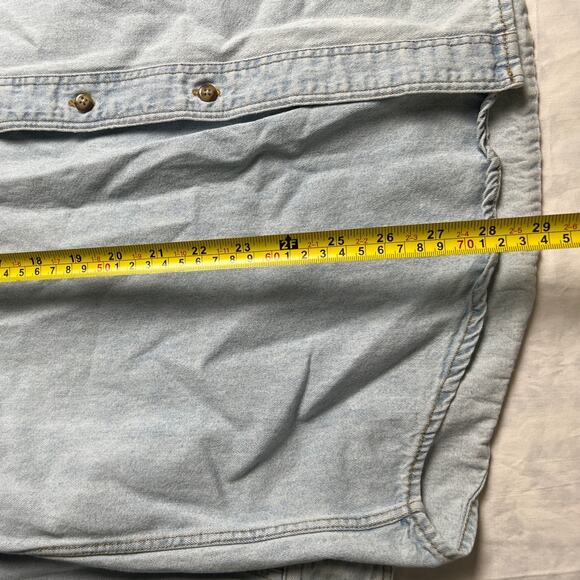 J Jim Hard Rock Cafe Denim Button Down Niagara Falls Size Medium 100% Cotton - Picture 4 of 7